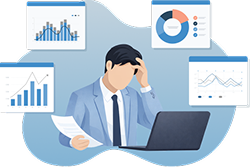 人材不足・属人化イラスト